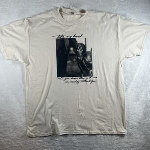 Micky Mouse Tee Shirt XL "Take My Hand Will You Share This With Me"